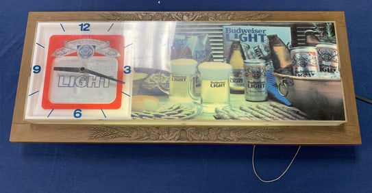 Bud Light Light Up Clock