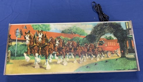 Two Sided Budweiser Light Up Sign