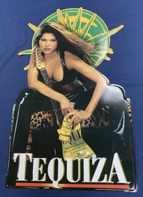 5 Tin Budweiser, Michelob, Tequiza Signs