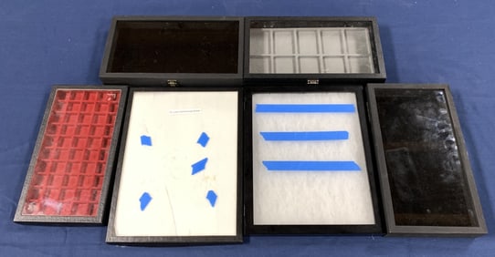 lot of 6 Display Cases