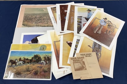 15+ Budweiser, Western, Prints, Placemats,Lithos