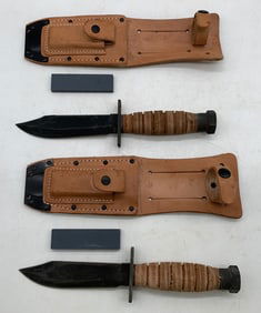 lot of 2 Bayonets w/ Scabbards