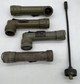 lot of 5 Military Flashlights