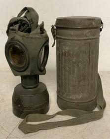Military Gas Mask w/ Canister