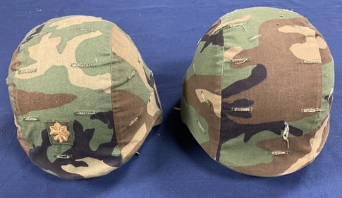 lot of 2 Military Helmets