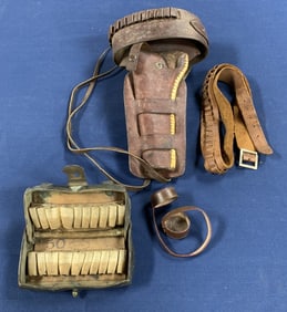 4 pcs- Military Holsters, Cartridge Box, other