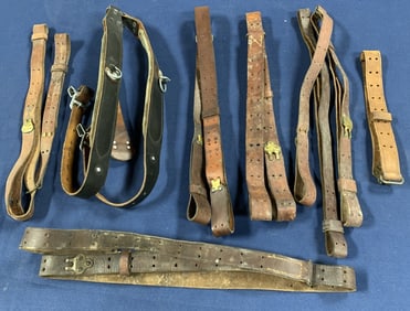 lot of 8 Military Leather Holsters