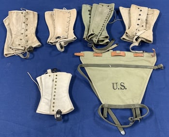 10+ Military Leggings & Haversack Pack Tail Carrie