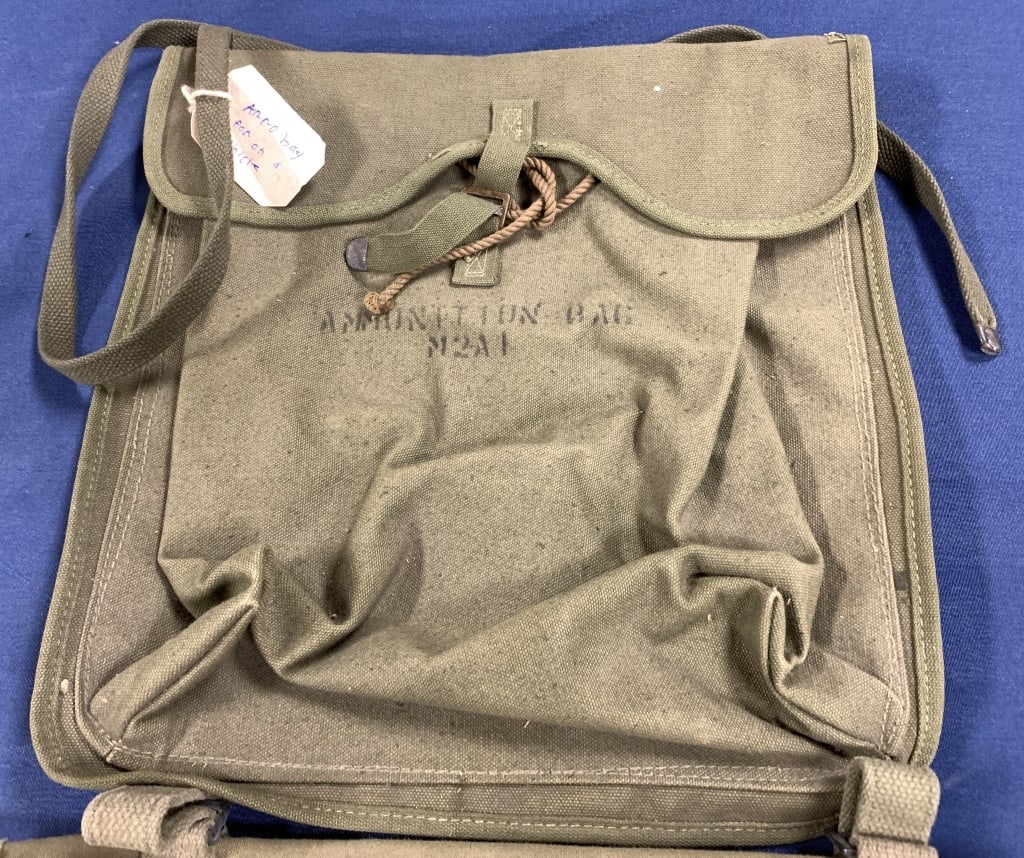 Military Ammunition Canvas Bag: some light wear
