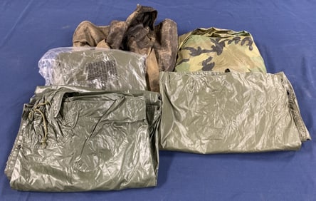 lot of 5 Military Ponchos/Rain Gear