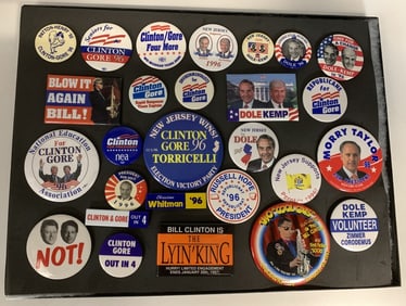 1996 Clinton, Dole & Other Hopefuls 27 Buttons