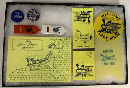 1964 Lady Bird Johnson Nine Items.