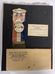 1940 "Colored Republican Club" Ribbon Orig. Envelo