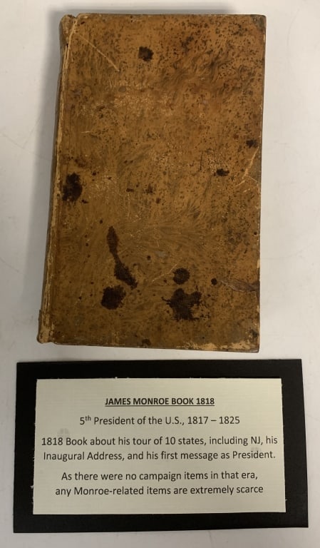 1818 James Monroe Book 10 State Tour as President. (1 of 3)