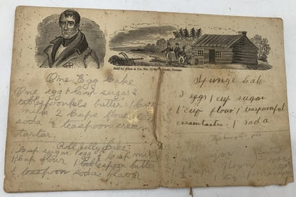 1840 William Henry Harrison Campaign Stationary