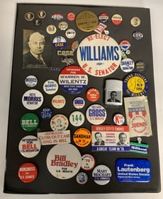 1900-1970s New Jersey US Senate Local Button Colle