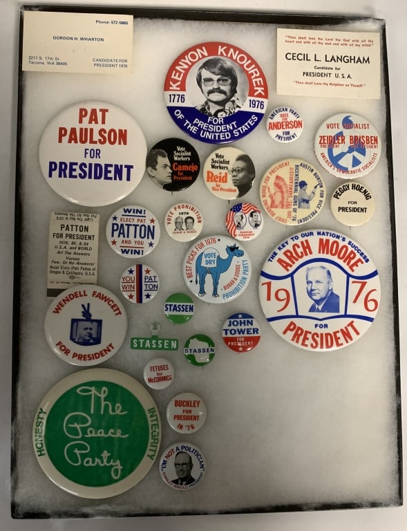 1976 Presidential Campaign Third Party Spoof Butto (1 of 4)