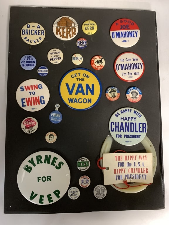 1940s-1950s Era Hopefuls & Third Party Buttons (1 of 3)