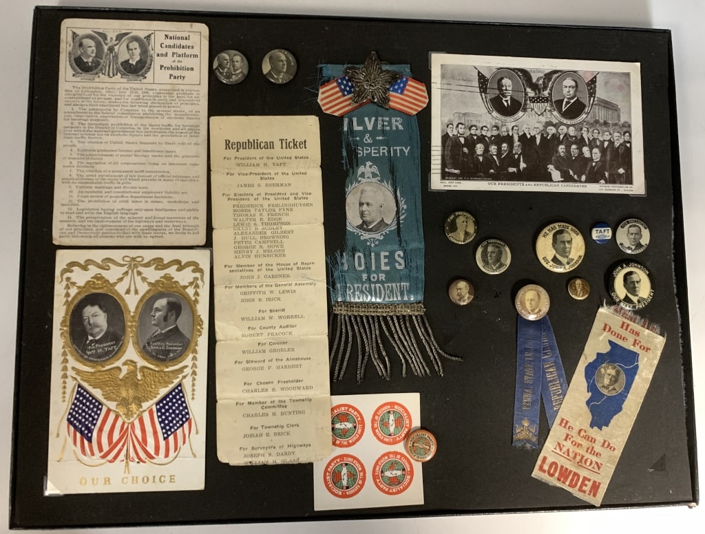1908 Taft, Third Party & Hopefuls Buttons & Badges (1 of 3)