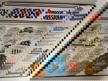 1976 Third Party Button Collection