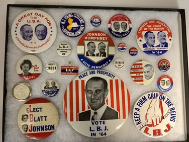 1964 Johnson Presidential Campaign Button Collecti