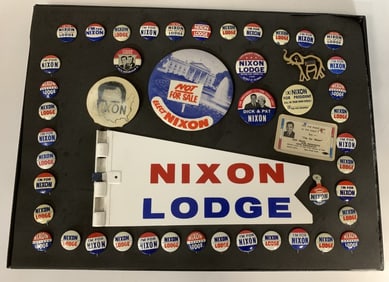 1960 Nixon Collection of Buttons Inc. White House