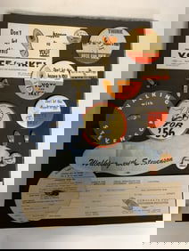 1956 Stevenson Hole In Shoe Collection Buttons & B