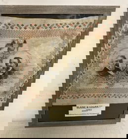 1884 Blaine & Logan Jugate Cotton Bandana.