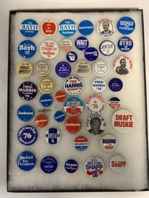 1976 Presidential Hopeful Collection of 43 Buttons