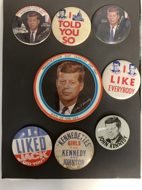 1960 Kennedy Presidential Buttons Including "Kenne (1 of 3)