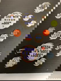 1968-1974 Anti Nixon Button Collection
