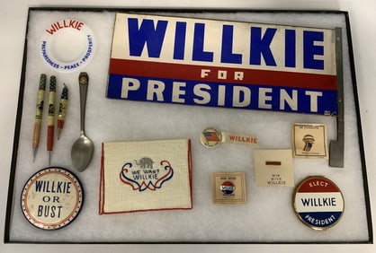 1940 Willkie 14 Interesting 7 Scarce Campaign Item