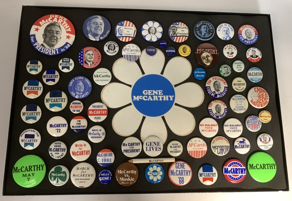 1968 Eugene McCarthy Collection of Presidential Ho (1 of 4)