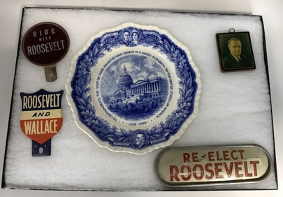 1932-1940 Roosevelt License Plate & More