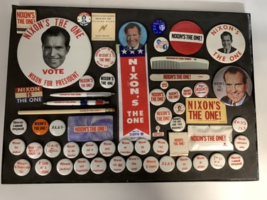 1968-1972 Nixon Presidential Buttons Inc. Foreign