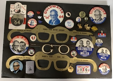 1964 Goldwater Collection of Presidential Buttons