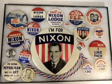 1960 Nixon Collection of 19 Presidential Campaign