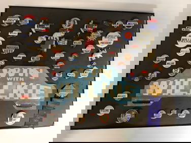 1940 Willkie Buttons, Badges & License Plate