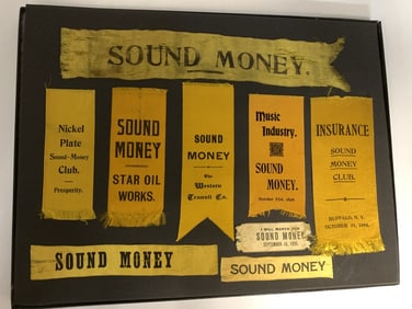 1896 McKinley: Sound Money Ribbon Collection