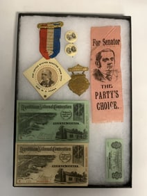 Mark Hanna Collection oof 7 Including Buttons & Ba