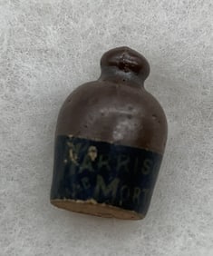 1884 "Harrison And Morton" Applied Label to Glazed