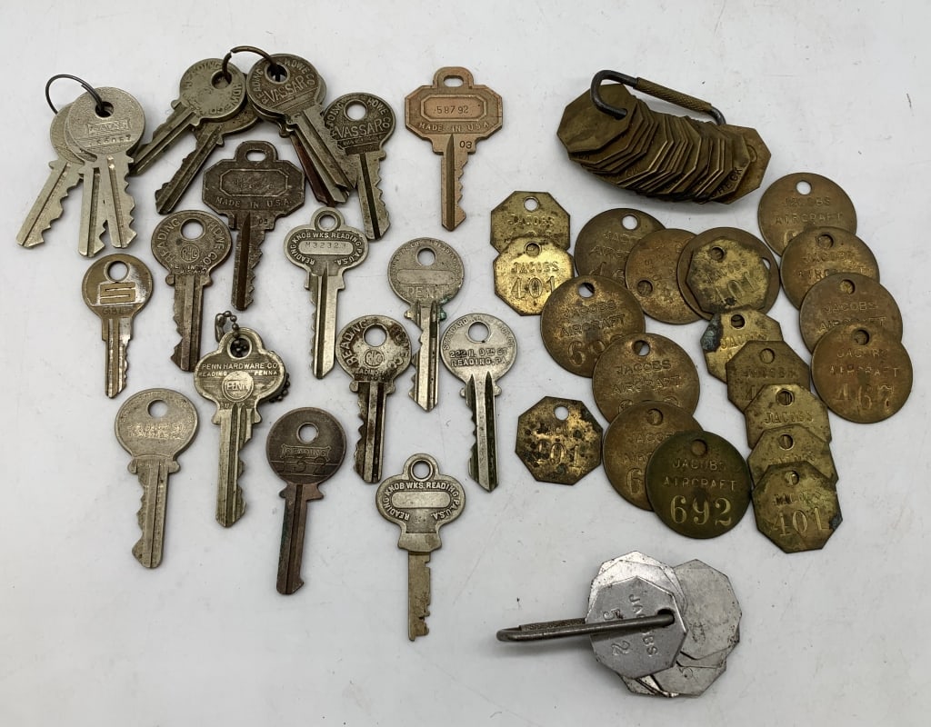 50+ Vintage Tool Tags & Keys (1 of 4)