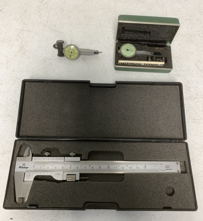 Mitutoyo caliper & 2 Federal Testmasters (1 of 6)