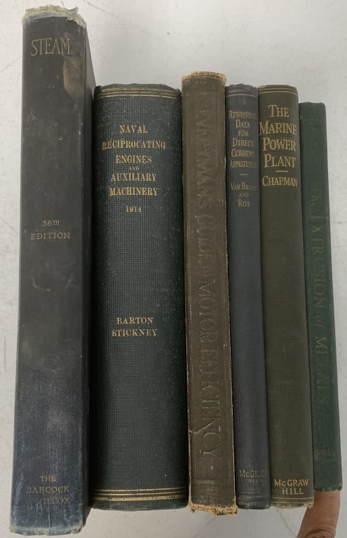 6 Engineering Books- Metal, Steam, Motor Efficienc (1 of 3)