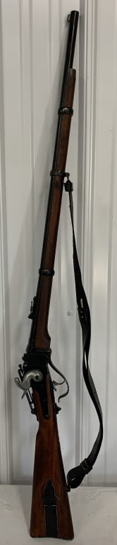 Denix non-firing replica rifle: has scratches and wear; requires third party shipping