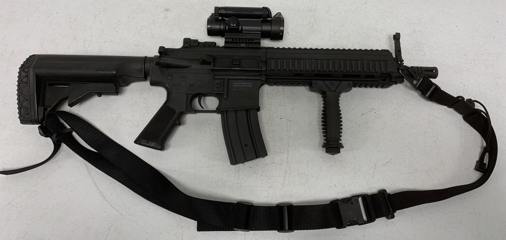 H&K HK416 Airsoft rifle: untested; has wear; requires third party shipping