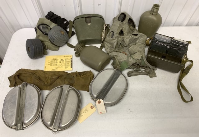mess kits, gas mask, chemical detection kit, etc. (1 of 5)