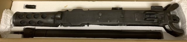 replica 50 cal. Machine gun in box: unused