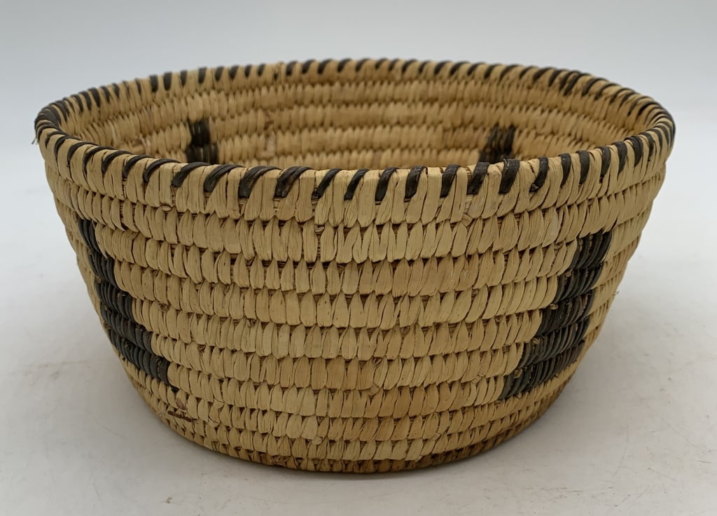 Southwestern Indian basket: has wear
