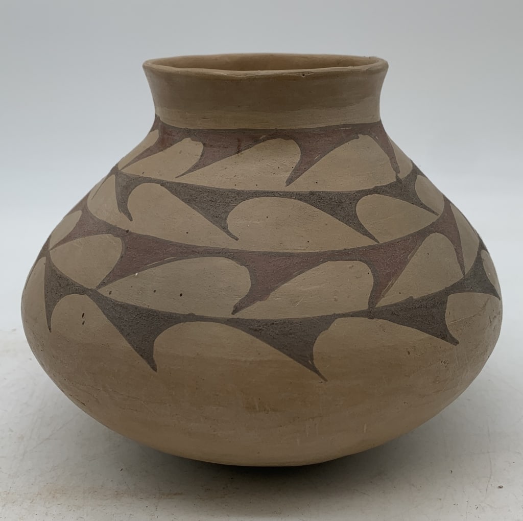 Indian pottery pot: has wear